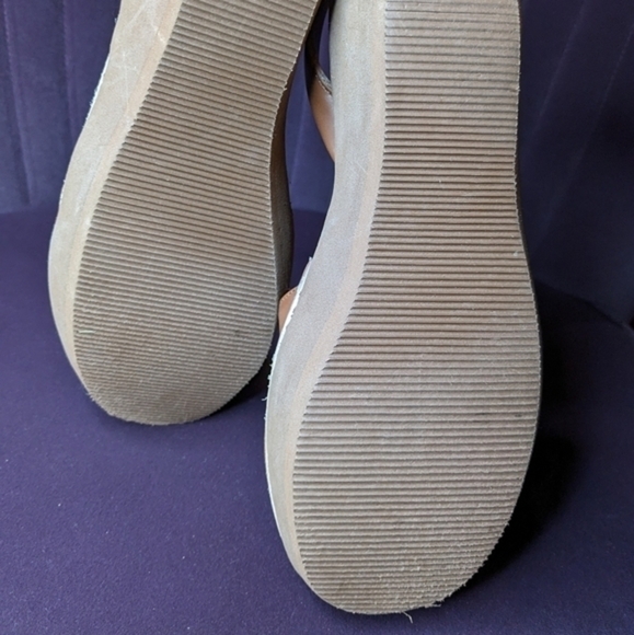 Kenneth Cole Reaction Size 7 Brown Open Toe Sandals‎ w/ Back Strap - Picture 6 of 8